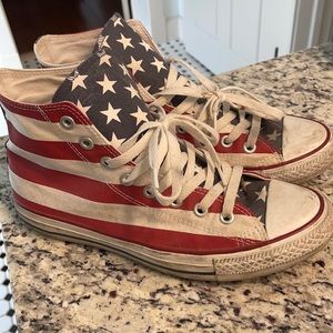 Converse limit edition American flag high tops